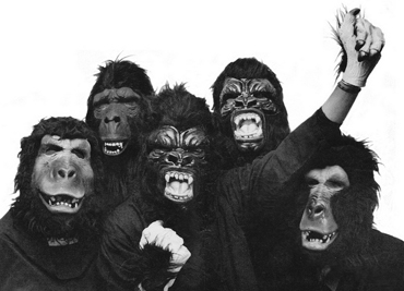 Photo of the Guerrilla Girls from their website
